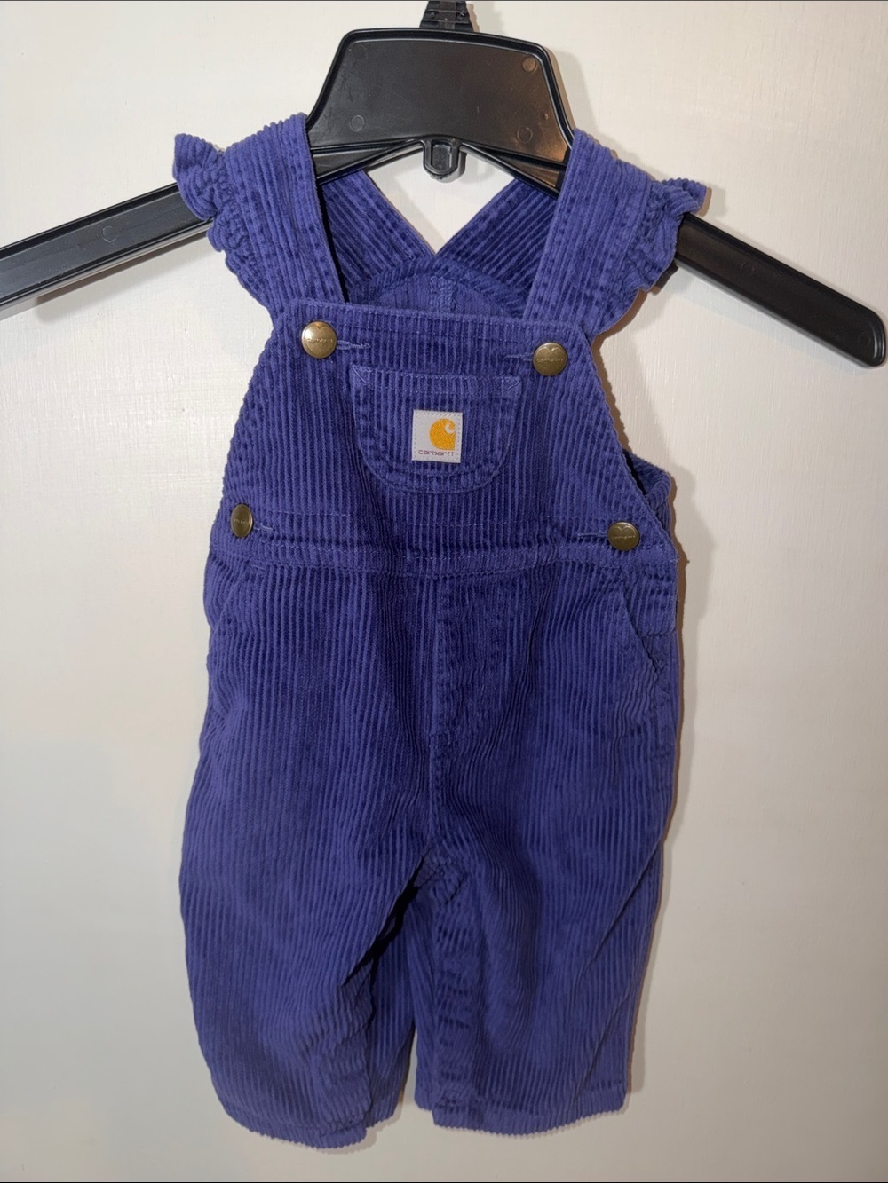 Purple Carhartt Girls Corduroy Overalls